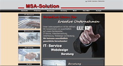 Desktop Screenshot of msa-solution.de