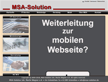 Tablet Screenshot of msa-solution.de